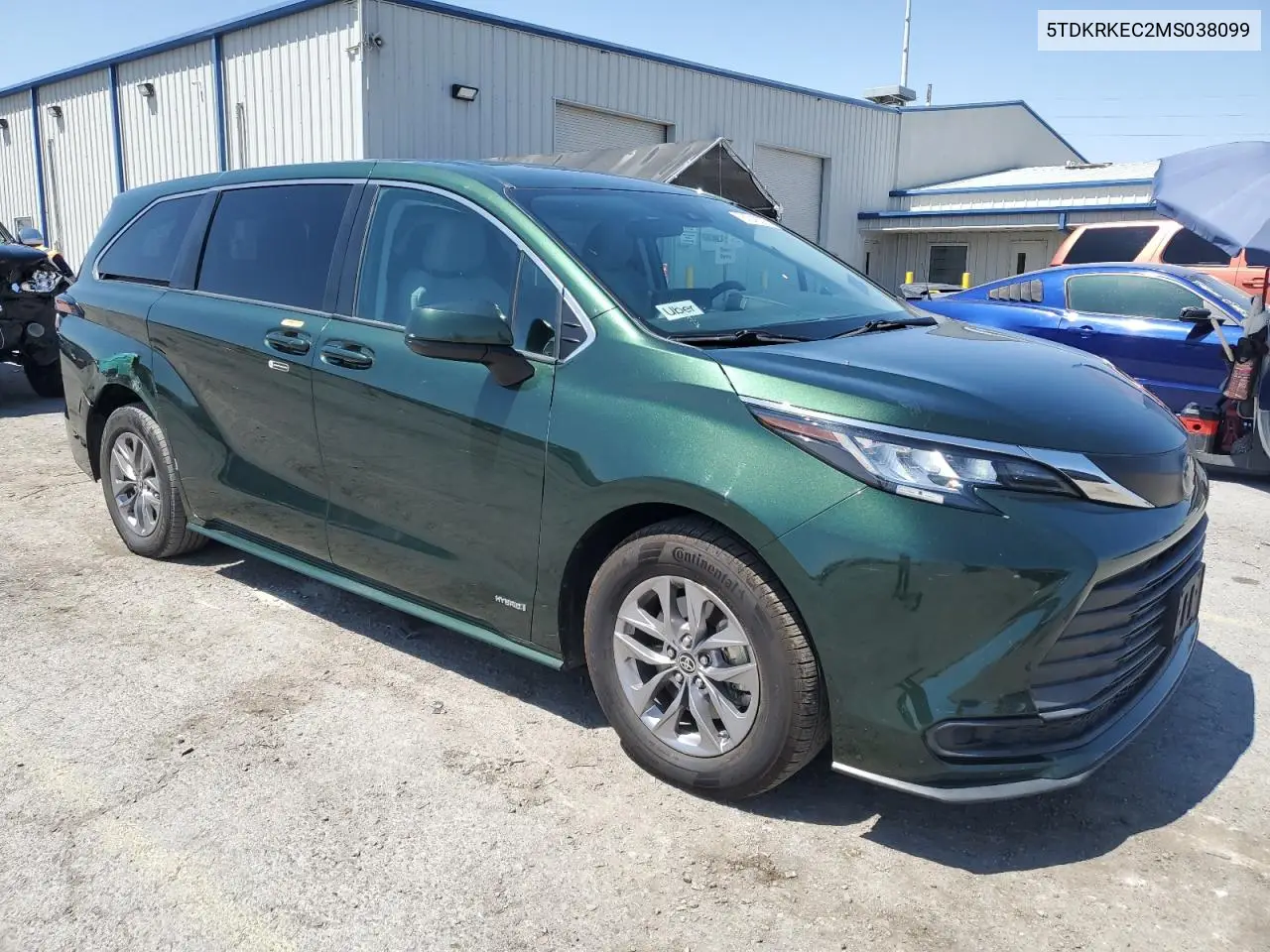 2021 Toyota Sienna Le VIN: 5TDKRKEC2MS038099 Lot: 60243205