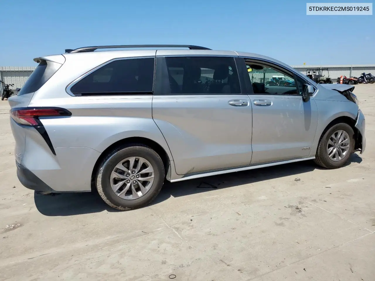 2021 Toyota Sienna Le VIN: 5TDKRKEC2MS019245 Lot: 60656145