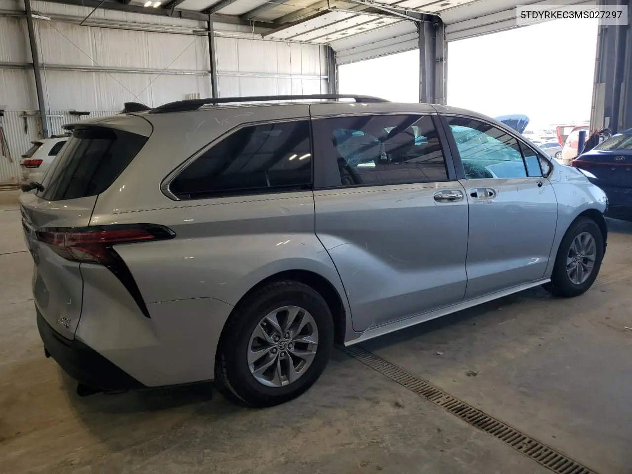 2021 Toyota Sienna Xle VIN: 5TDYRKEC3MS027297 Lot: 61416935