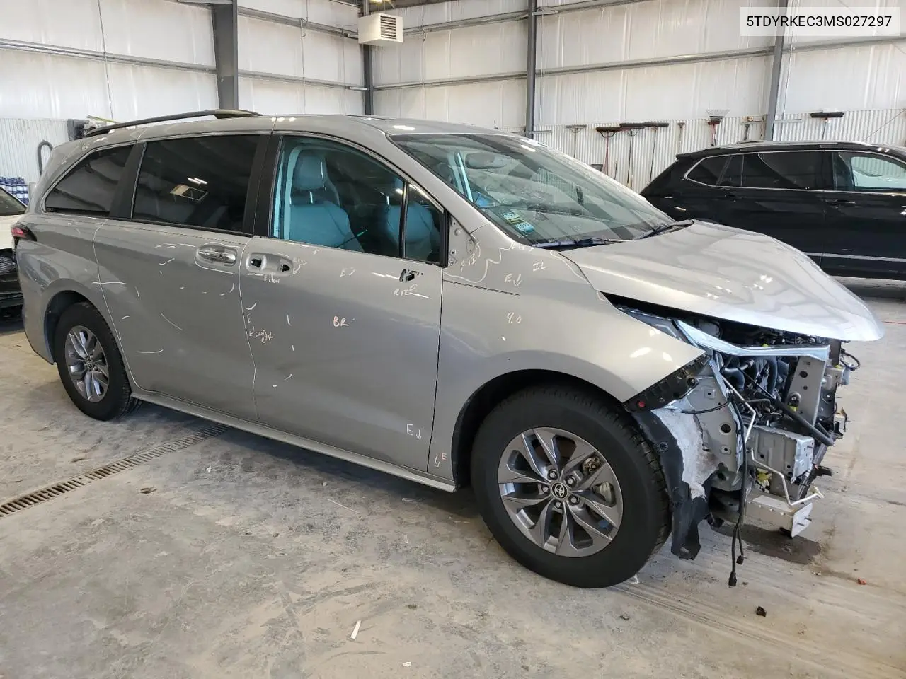 2021 Toyota Sienna Xle VIN: 5TDYRKEC3MS027297 Lot: 61416935