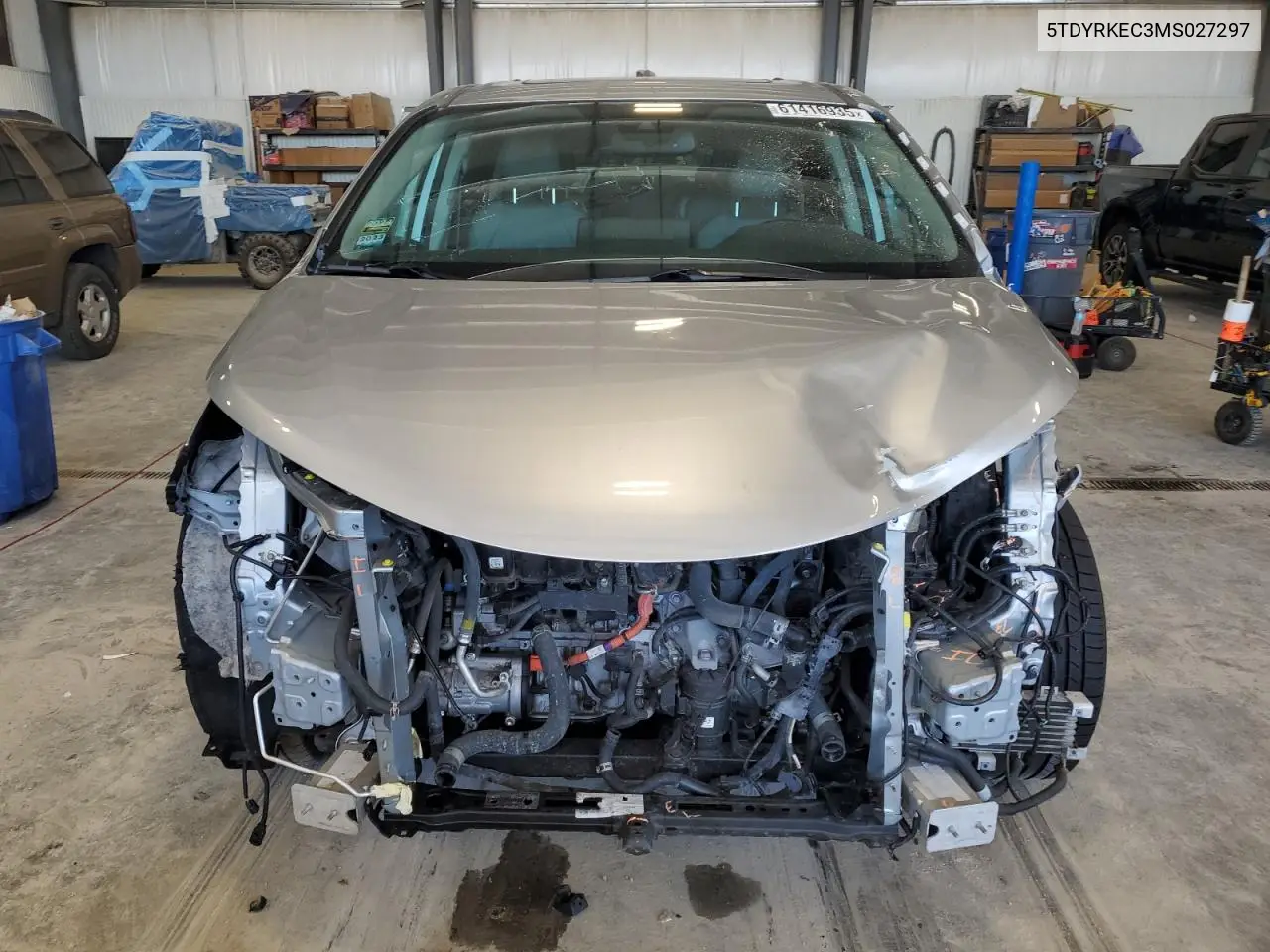2021 Toyota Sienna Xle VIN: 5TDYRKEC3MS027297 Lot: 61416935