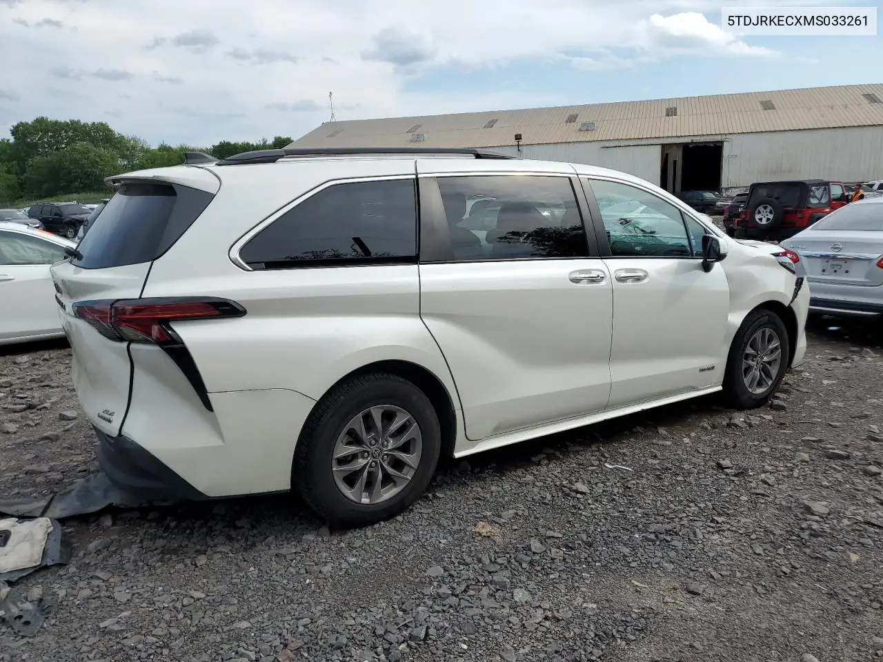 2021 Toyota Sienna Xle VIN: 5TDJRKECXMS033261 Lot: 61531105