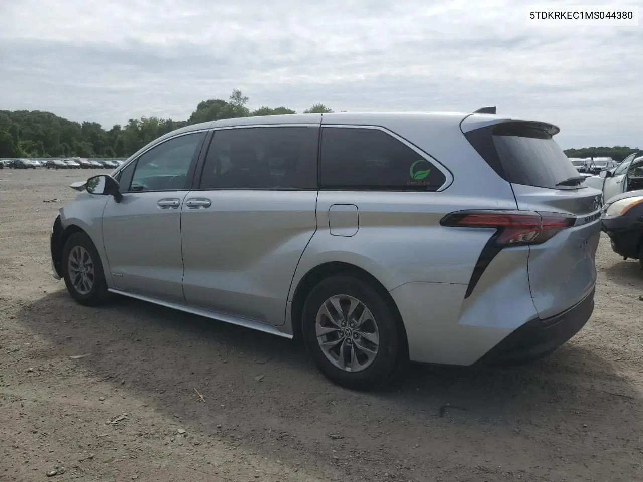 2021 Toyota Sienna Le VIN: 5TDKRKEC1MS044380 Lot: 61534735
