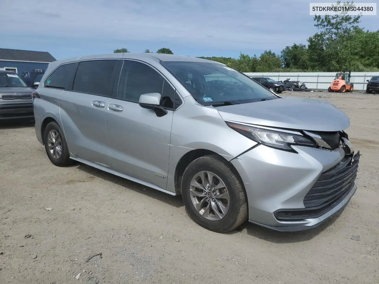 2021 Toyota Sienna Le VIN: 5TDKRKEC1MS044380 Lot: 61534735