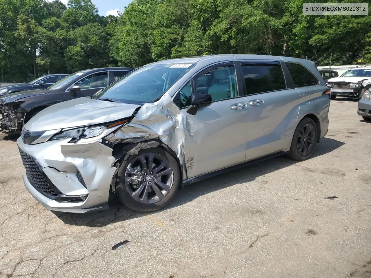 2021 Toyota Sienna Xse VIN: 5TDXRKECXMS020312 Lot: 61867795