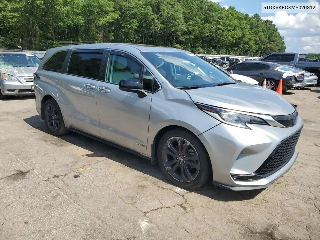 2021 Toyota Sienna Xse VIN: 5TDXRKECXMS020312 Lot: 61867795