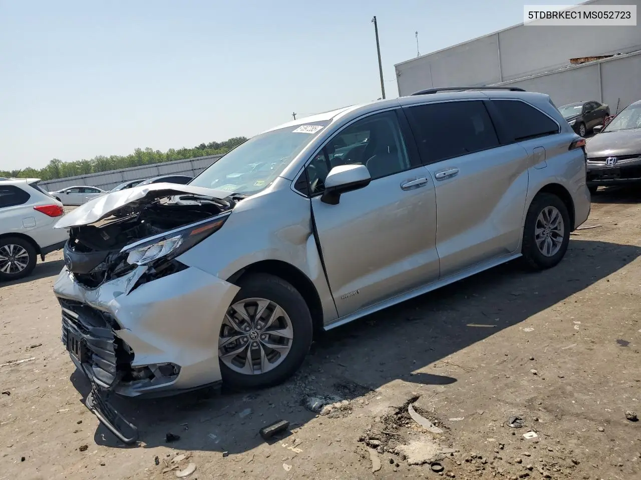 2021 Toyota Sienna Le VIN: 5TDBRKEC1MS052723 Lot: 61897285