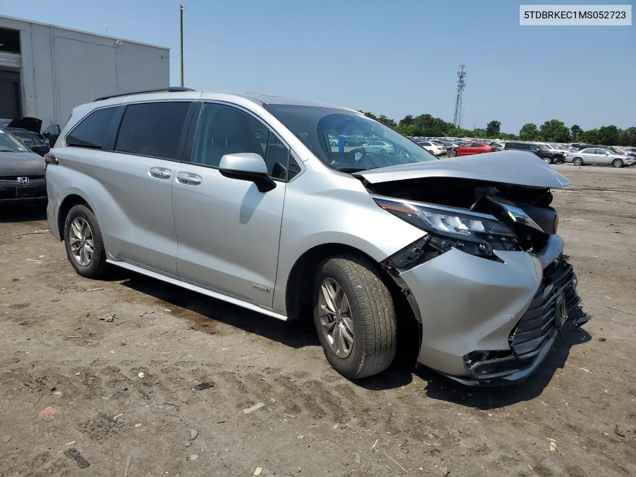 2021 Toyota Sienna Le VIN: 5TDBRKEC1MS052723 Lot: 61897285