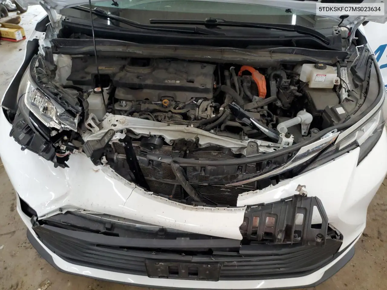 2021 Toyota Sienna Le VIN: 5TDKSKFC7MS023634 Lot: 61914675