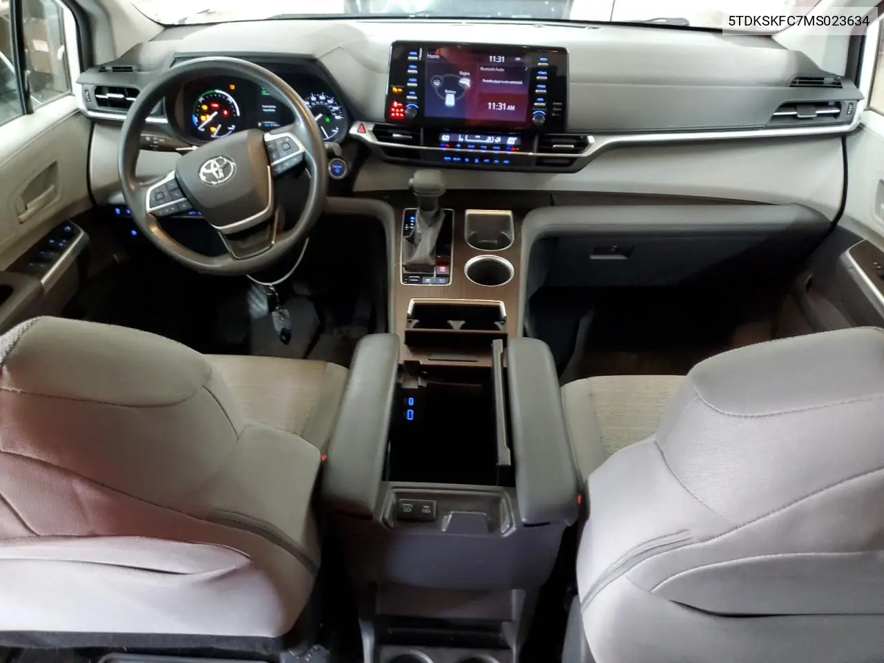 2021 Toyota Sienna Le VIN: 5TDKSKFC7MS023634 Lot: 61914675