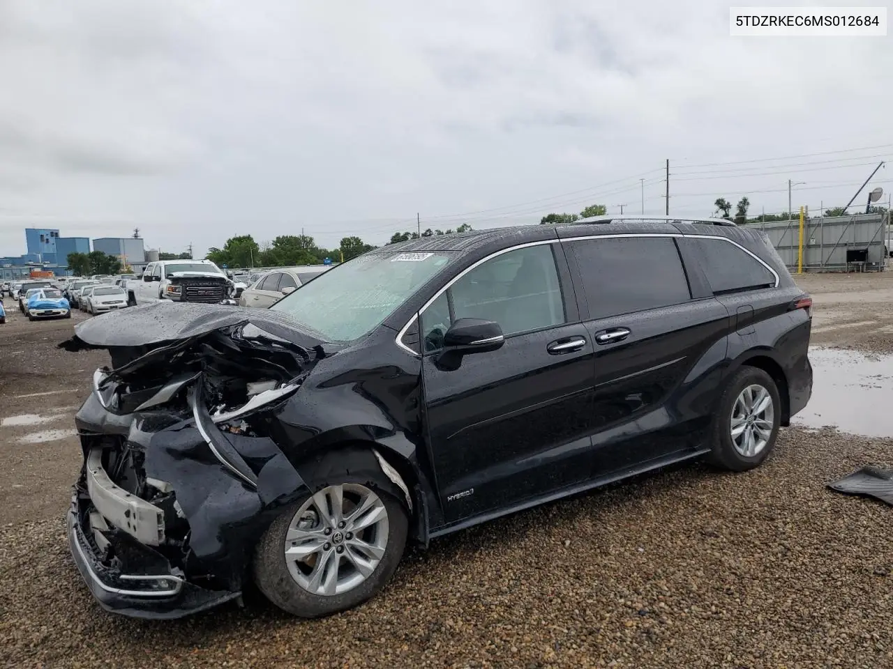 2021 Toyota Sienna Limited VIN: 5TDZRKEC6MS012684 Lot: 61996195