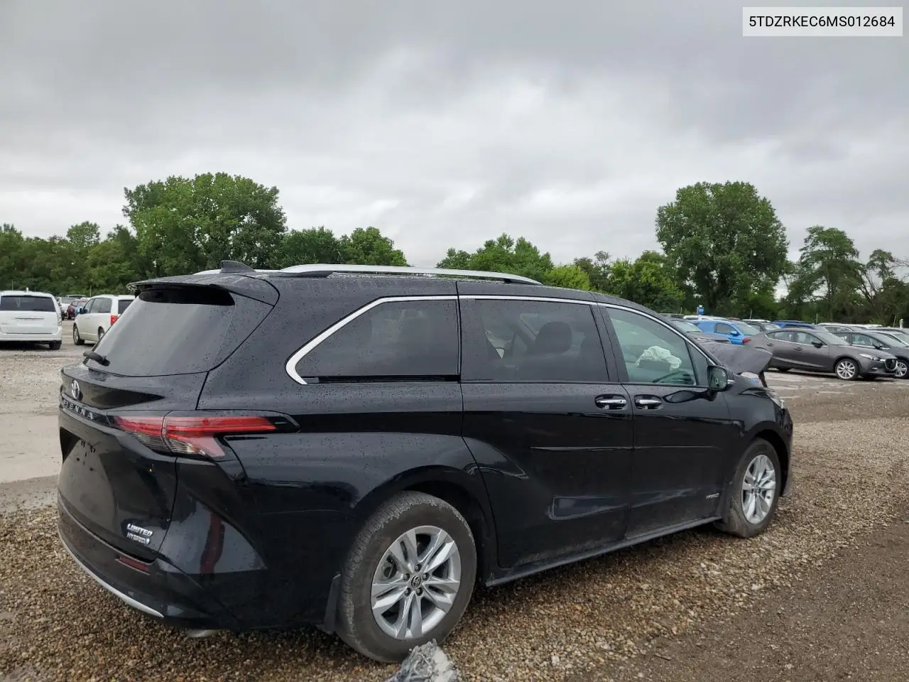 2021 Toyota Sienna Limited VIN: 5TDZRKEC6MS012684 Lot: 61996195