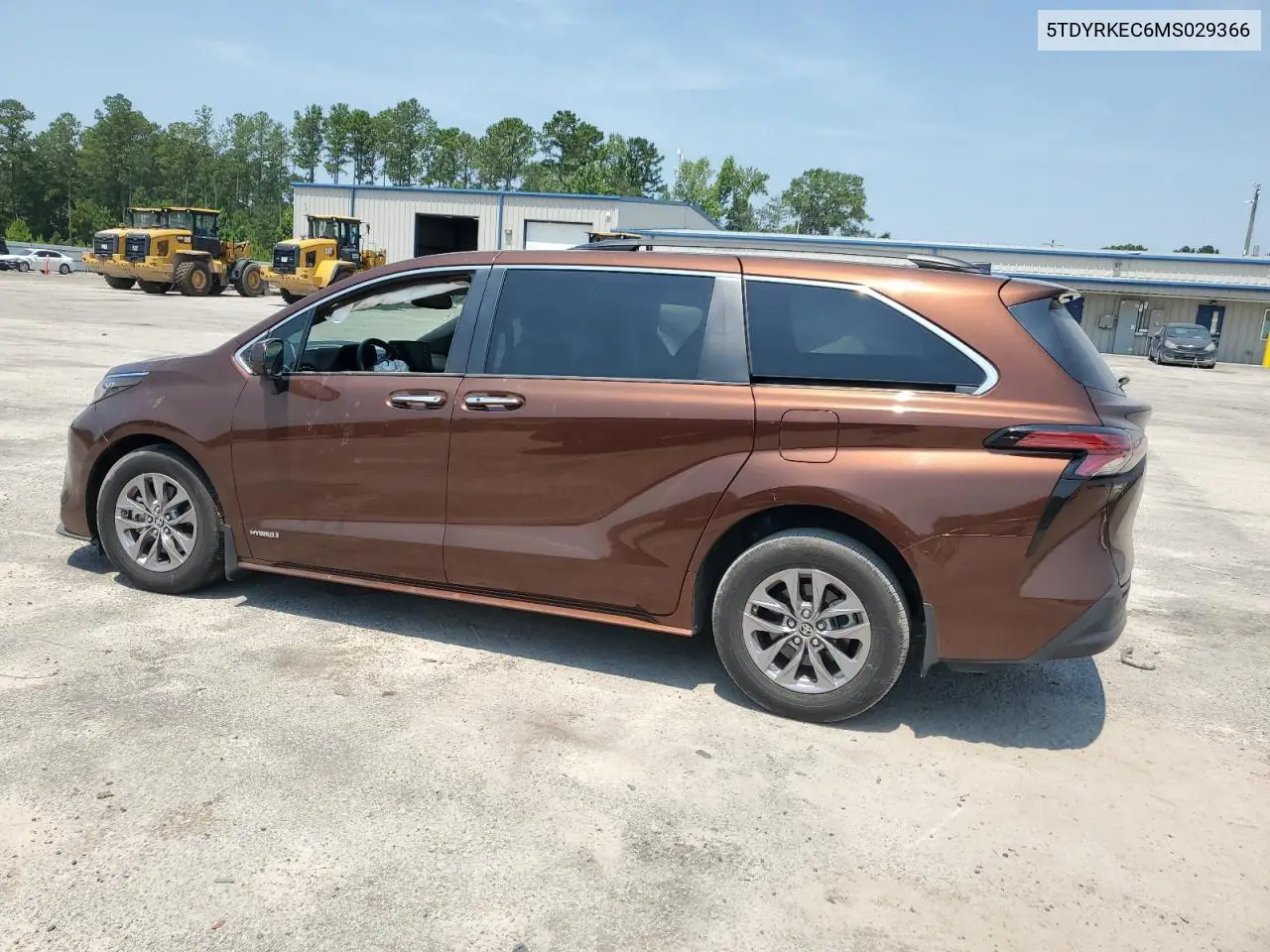 2021 Toyota Sienna Xle VIN: 5TDYRKEC6MS029366 Lot: 62236585