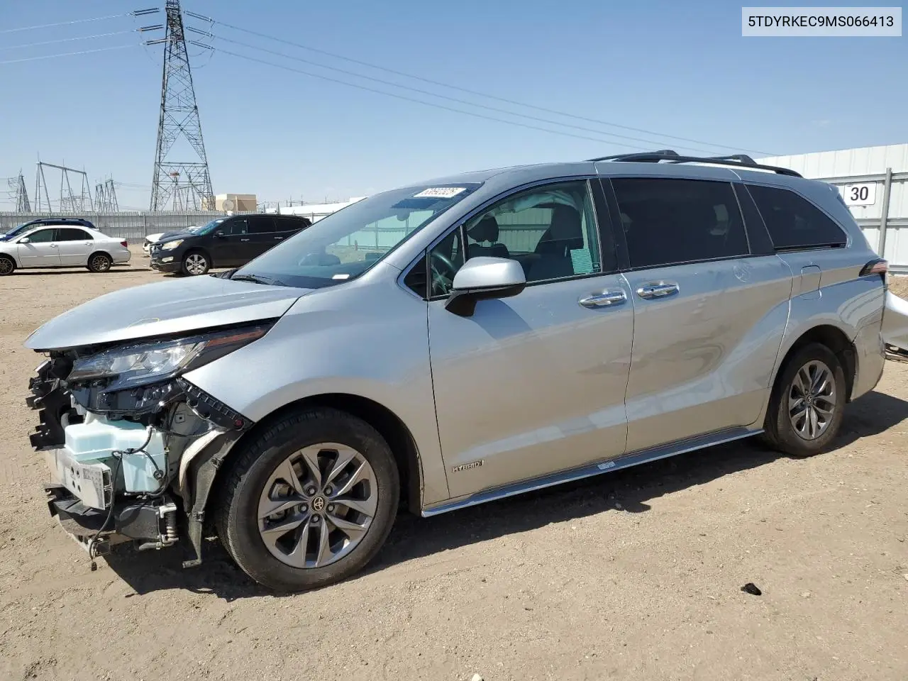 2021 Toyota Sienna Xle VIN: 5TDYRKEC9MS066413 Lot: 63692325