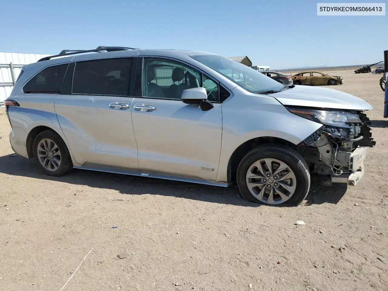 2021 Toyota Sienna Xle VIN: 5TDYRKEC9MS066413 Lot: 63692325