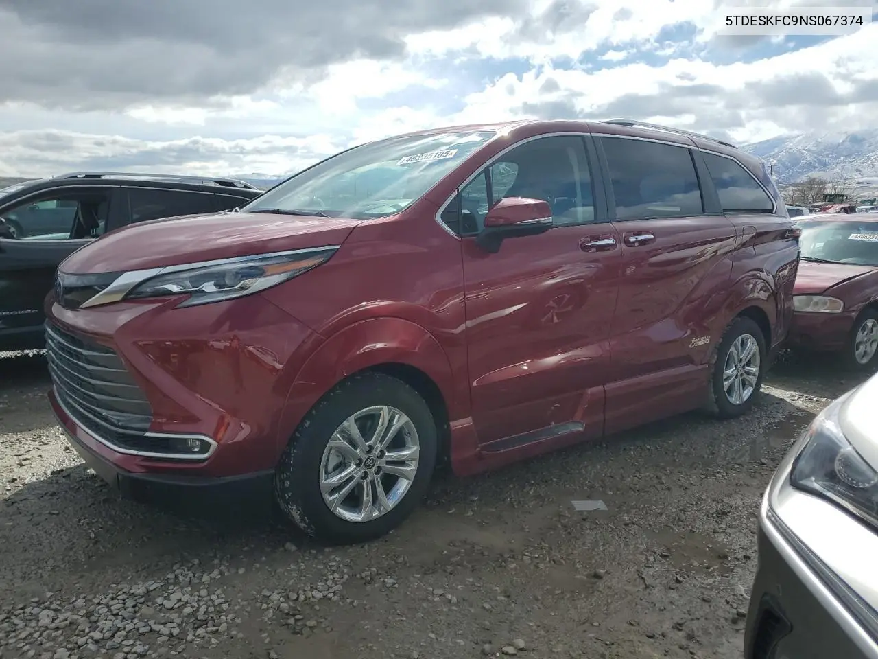 2022 Toyota Sienna Limited VIN: 5TDESKFC9NS067374 Lot: 46235105