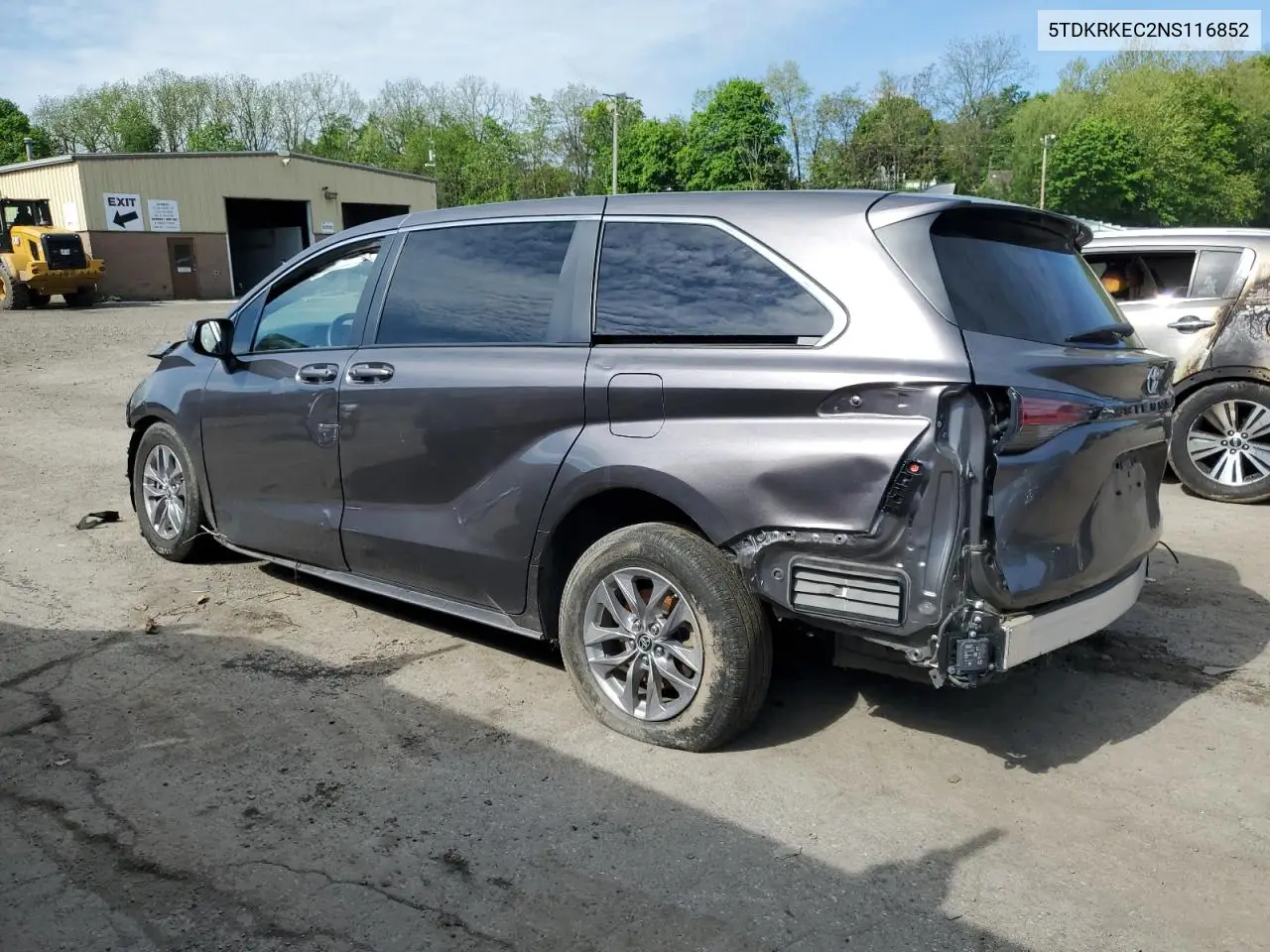 2022 Toyota Sienna Le VIN: 5TDKRKEC2NS116852 Lot: 55249365