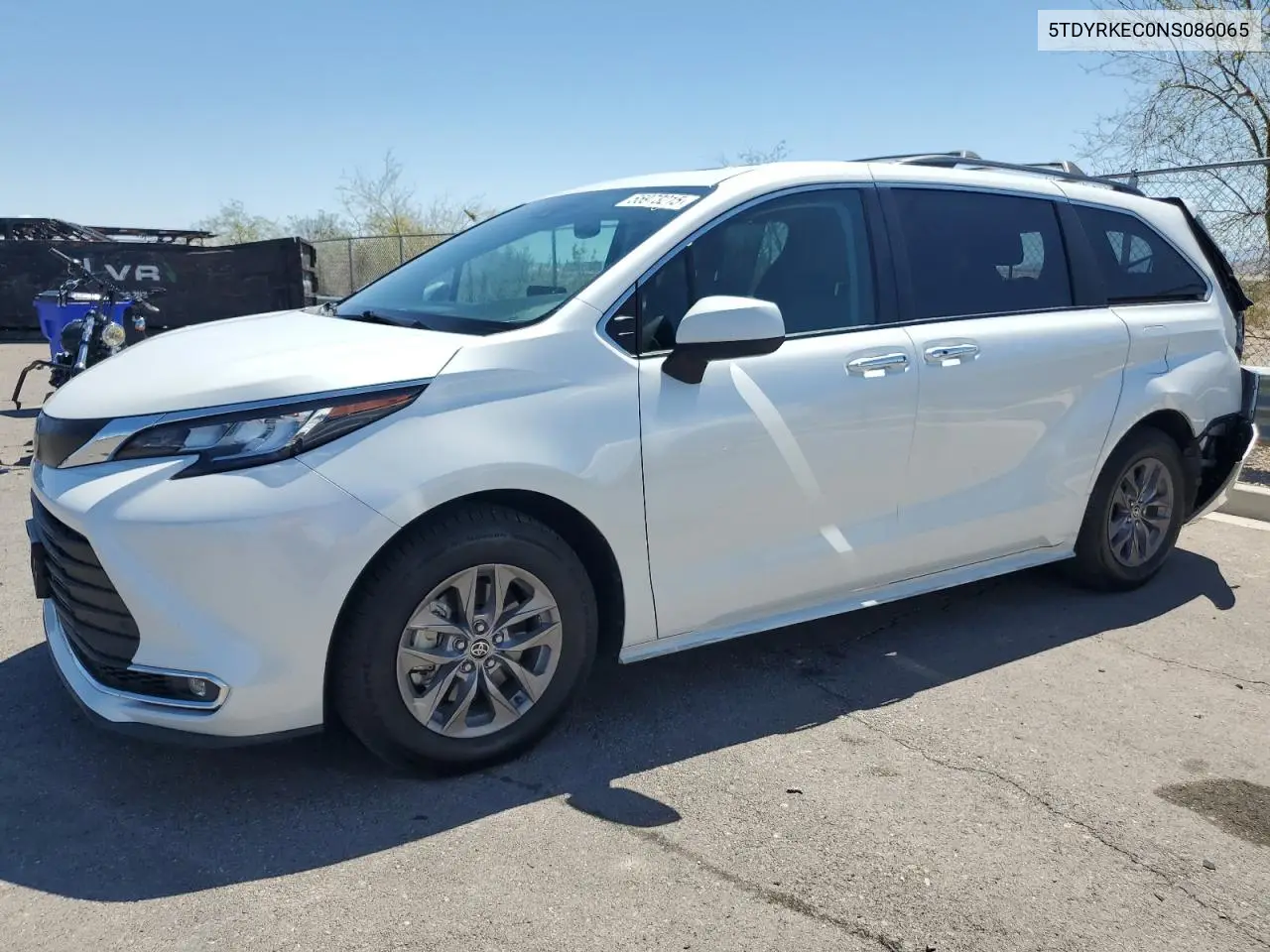 2022 Toyota Sienna Xle VIN: 5TDYRKEC0NS086065 Lot: 55973215