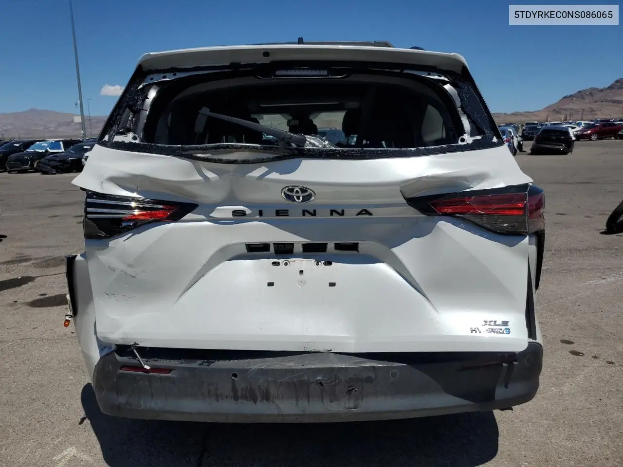 2022 Toyota Sienna Xle VIN: 5TDYRKEC0NS086065 Lot: 55973215