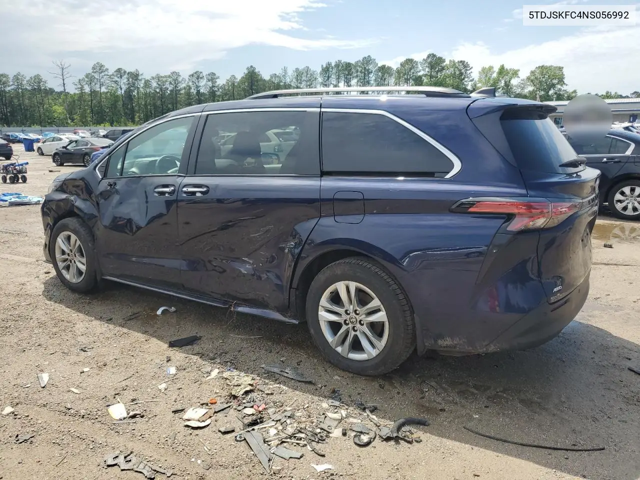 2022 Toyota Sienna Xle VIN: 5TDJSKFC4NS056992 Lot: 56120045