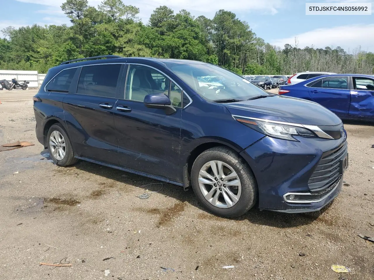 2022 Toyota Sienna Xle VIN: 5TDJSKFC4NS056992 Lot: 56120045
