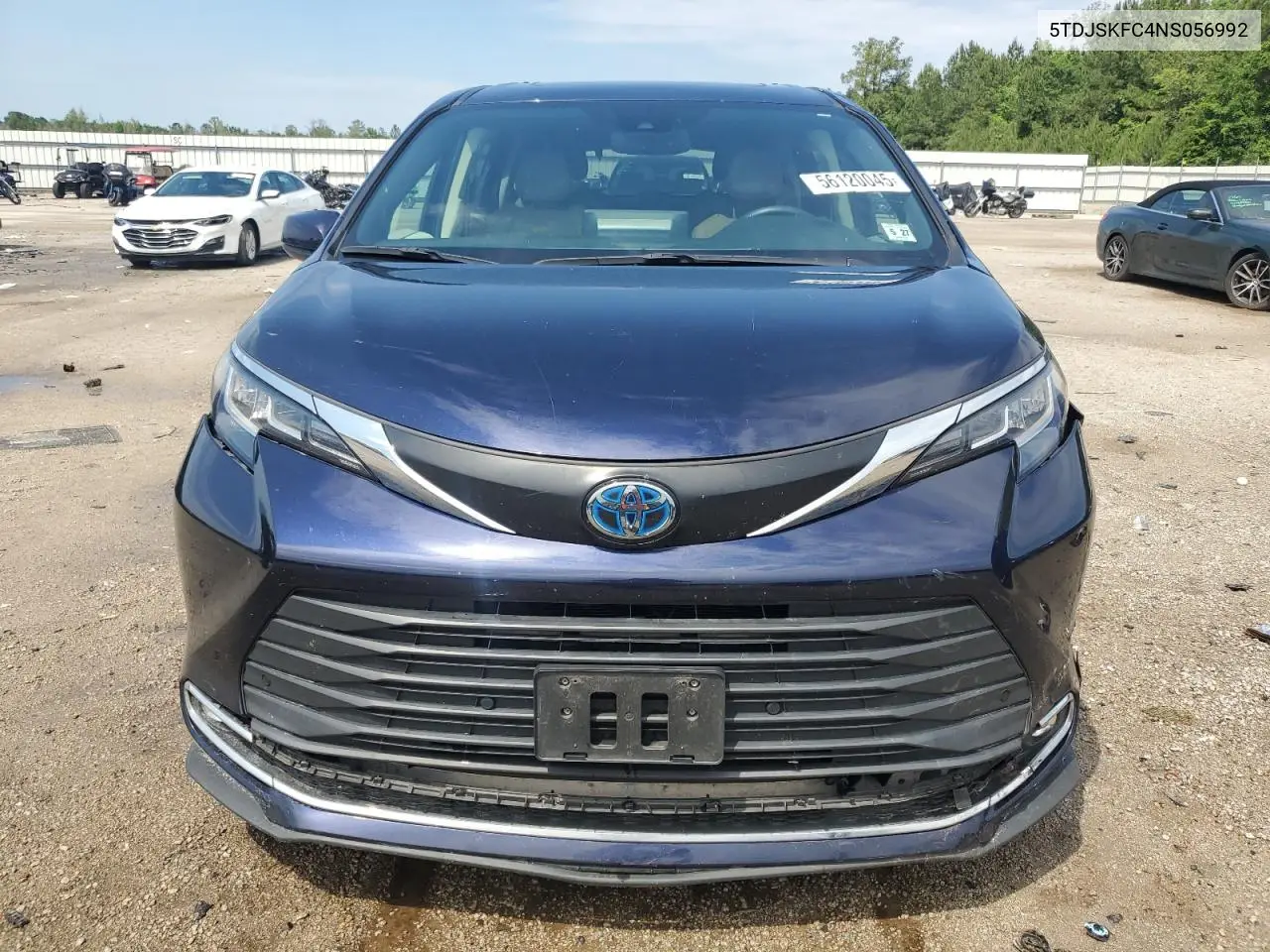 2022 Toyota Sienna Xle VIN: 5TDJSKFC4NS056992 Lot: 56120045