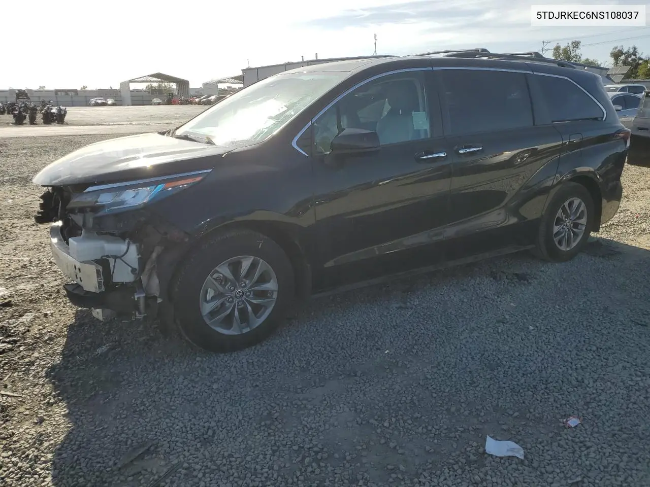 2022 Toyota Sienna Xle VIN: 5TDJRKEC6NS108037 Lot: 56577915