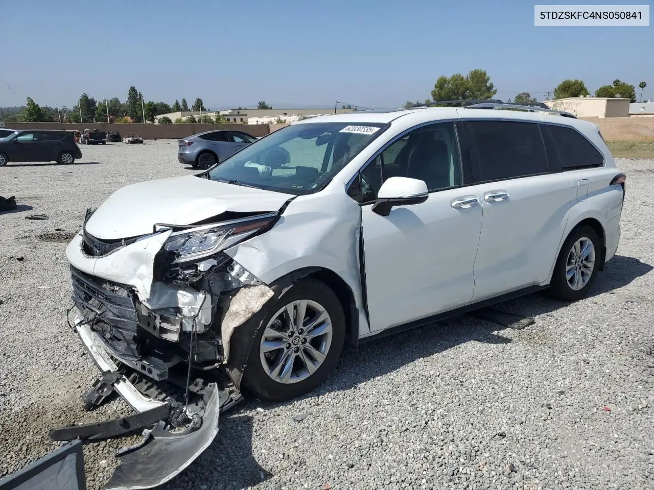 2022 Toyota Sienna Limited VIN: 5TDZSKFC4NS050841 Lot: 62030535