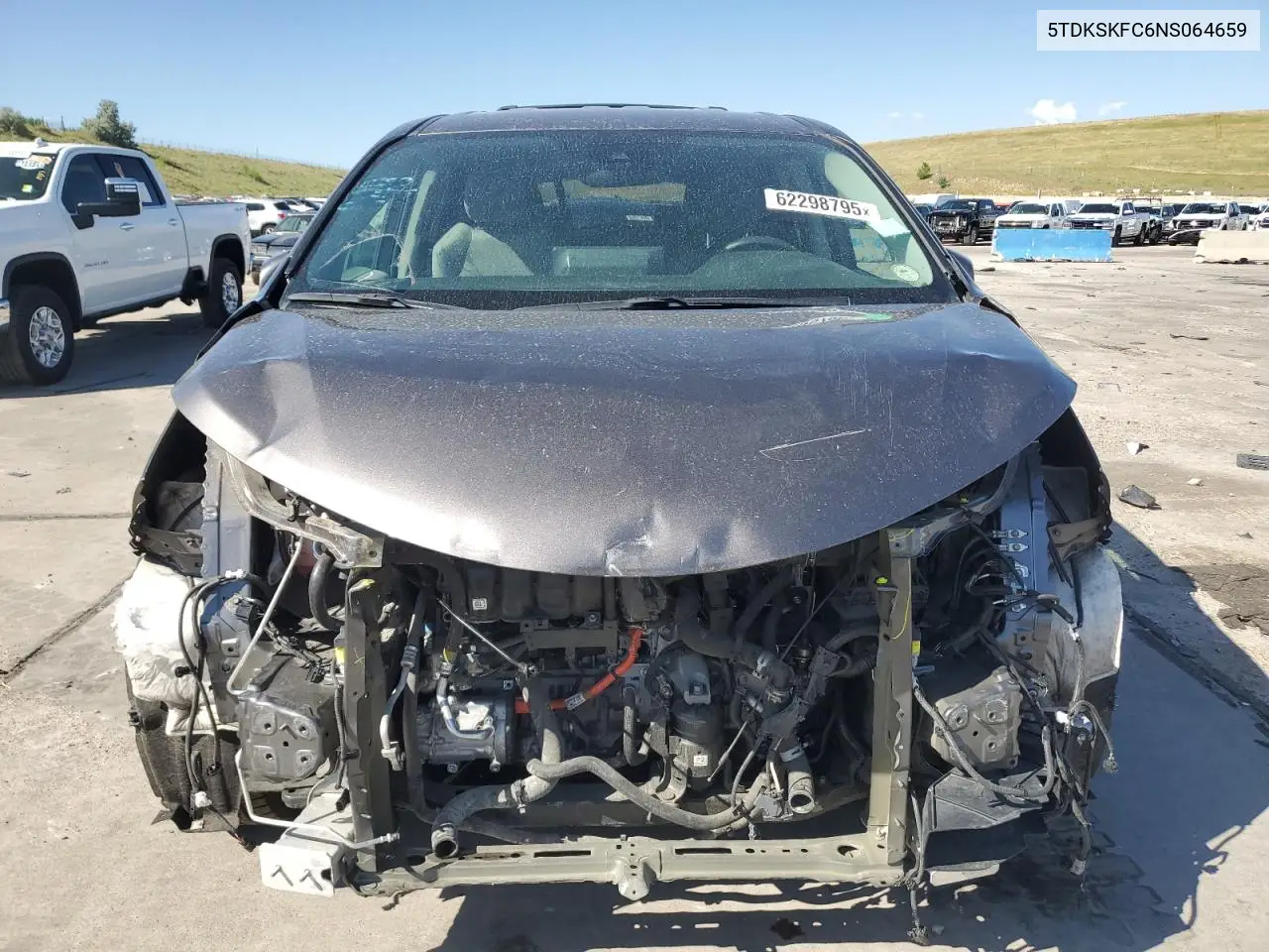 2022 Toyota Sienna Le VIN: 5TDKSKFC6NS064659 Lot: 62298795