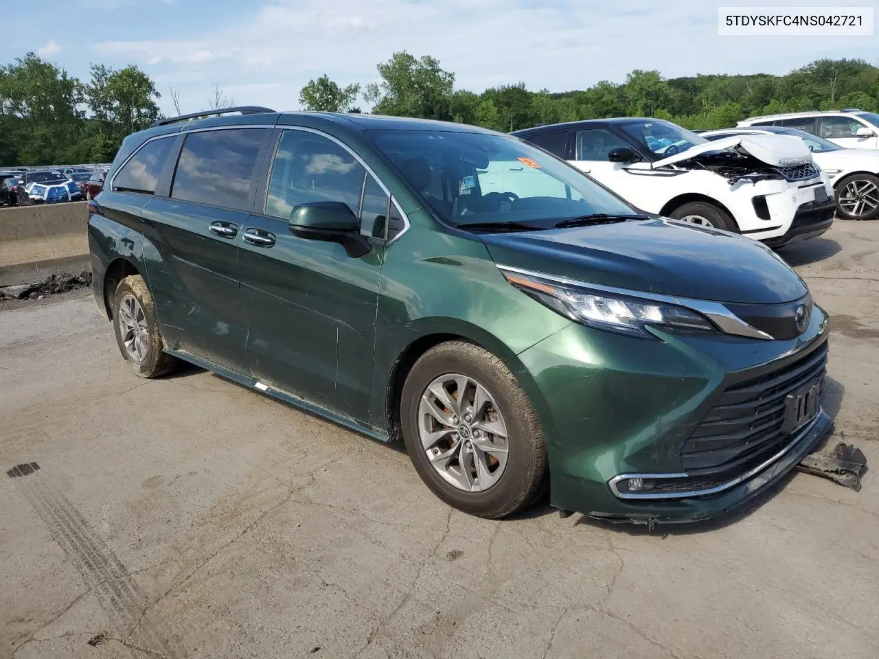 2022 Toyota Sienna Xle VIN: 5TDYSKFC4NS042721 Lot: 62636215