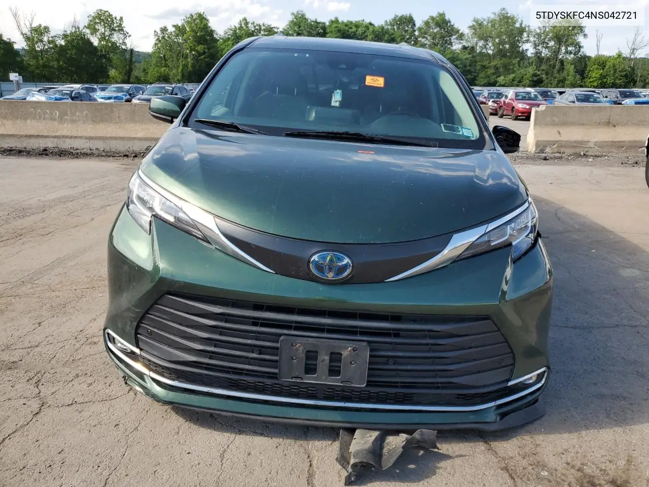 2022 Toyota Sienna Xle VIN: 5TDYSKFC4NS042721 Lot: 62636215