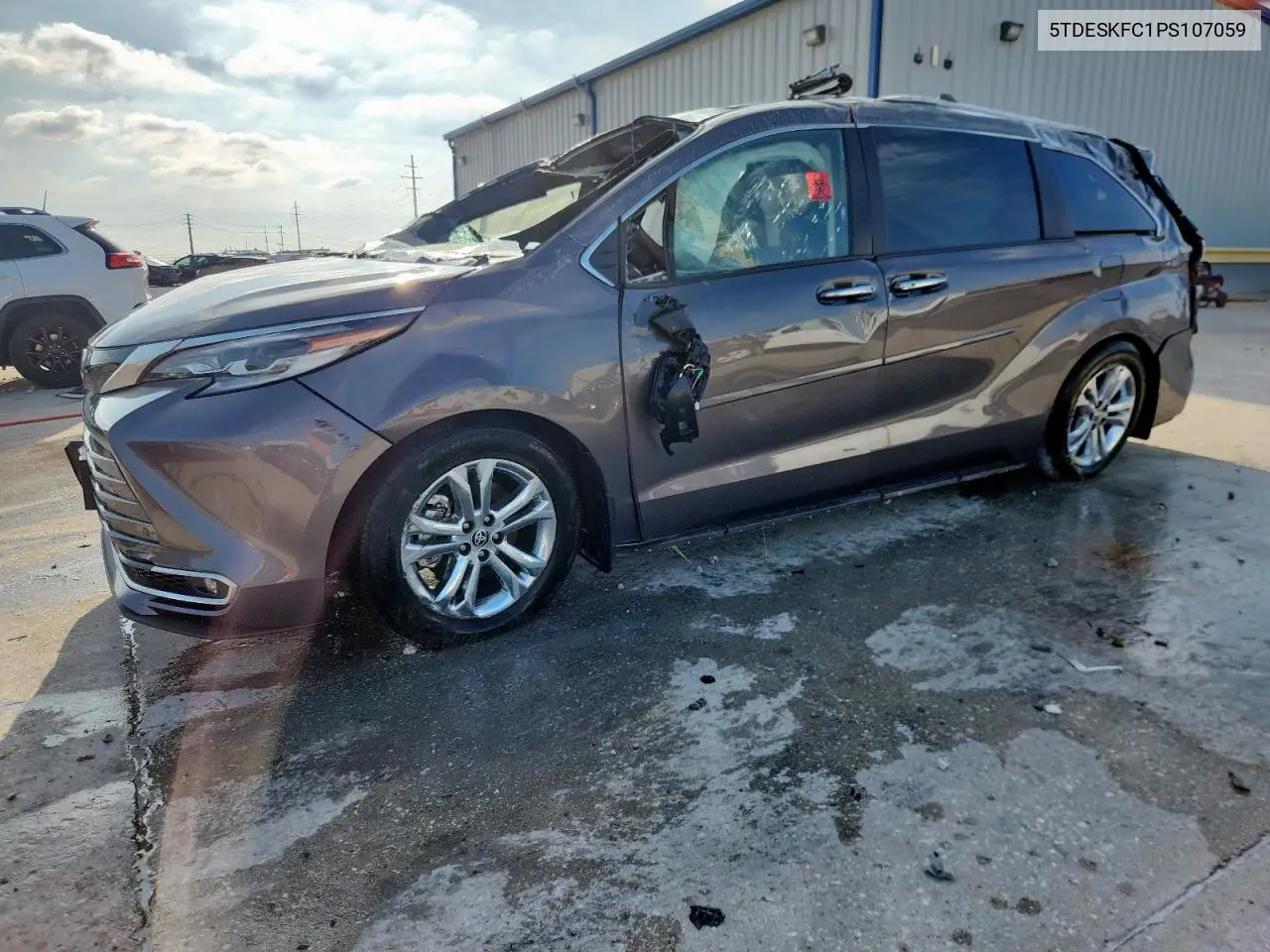 2023 Toyota Sienna Limited VIN: 5TDESKFC1PS107059 Lot: 59583485