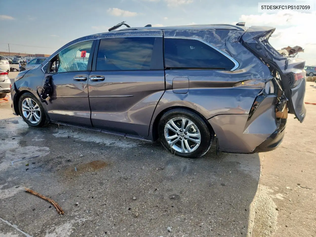 2023 Toyota Sienna Limited VIN: 5TDESKFC1PS107059 Lot: 59583485
