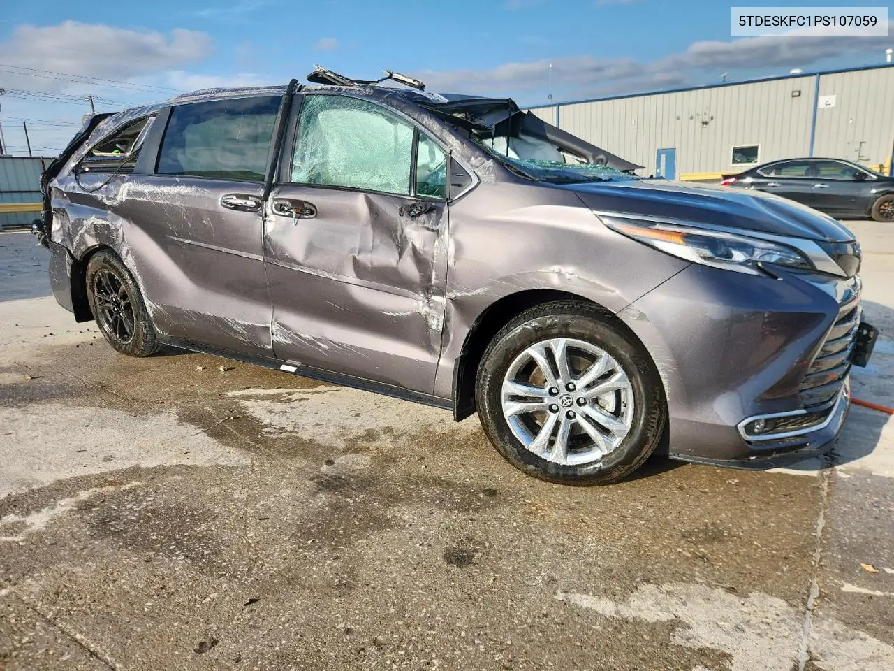 2023 Toyota Sienna Limited VIN: 5TDESKFC1PS107059 Lot: 59583485