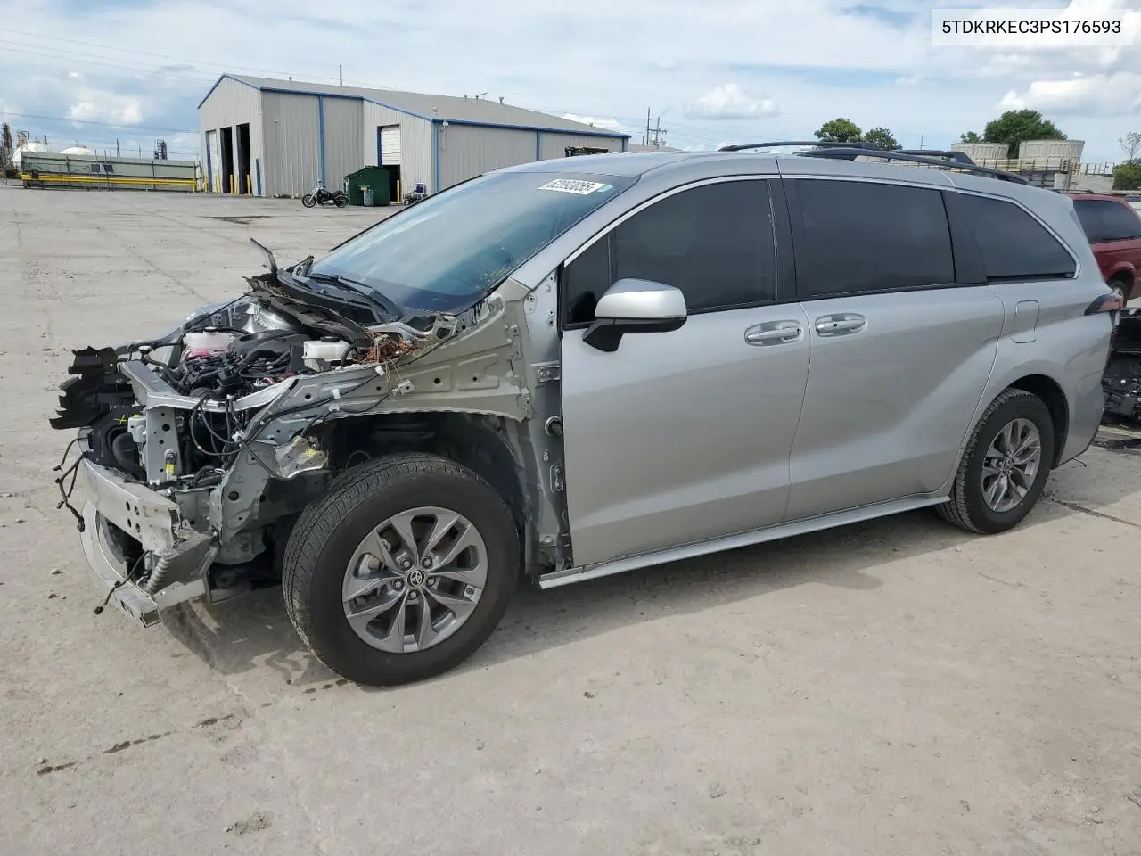 2023 Toyota Sienna Le VIN: 5TDKRKEC3PS176593 Lot: 62993055