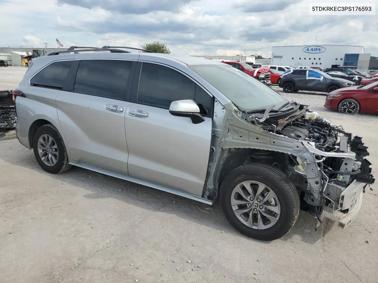 2023 Toyota Sienna Le VIN: 5TDKRKEC3PS176593 Lot: 62993055