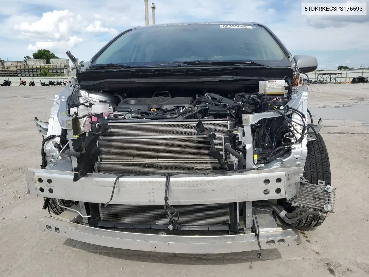 2023 Toyota Sienna Le VIN: 5TDKRKEC3PS176593 Lot: 62993055