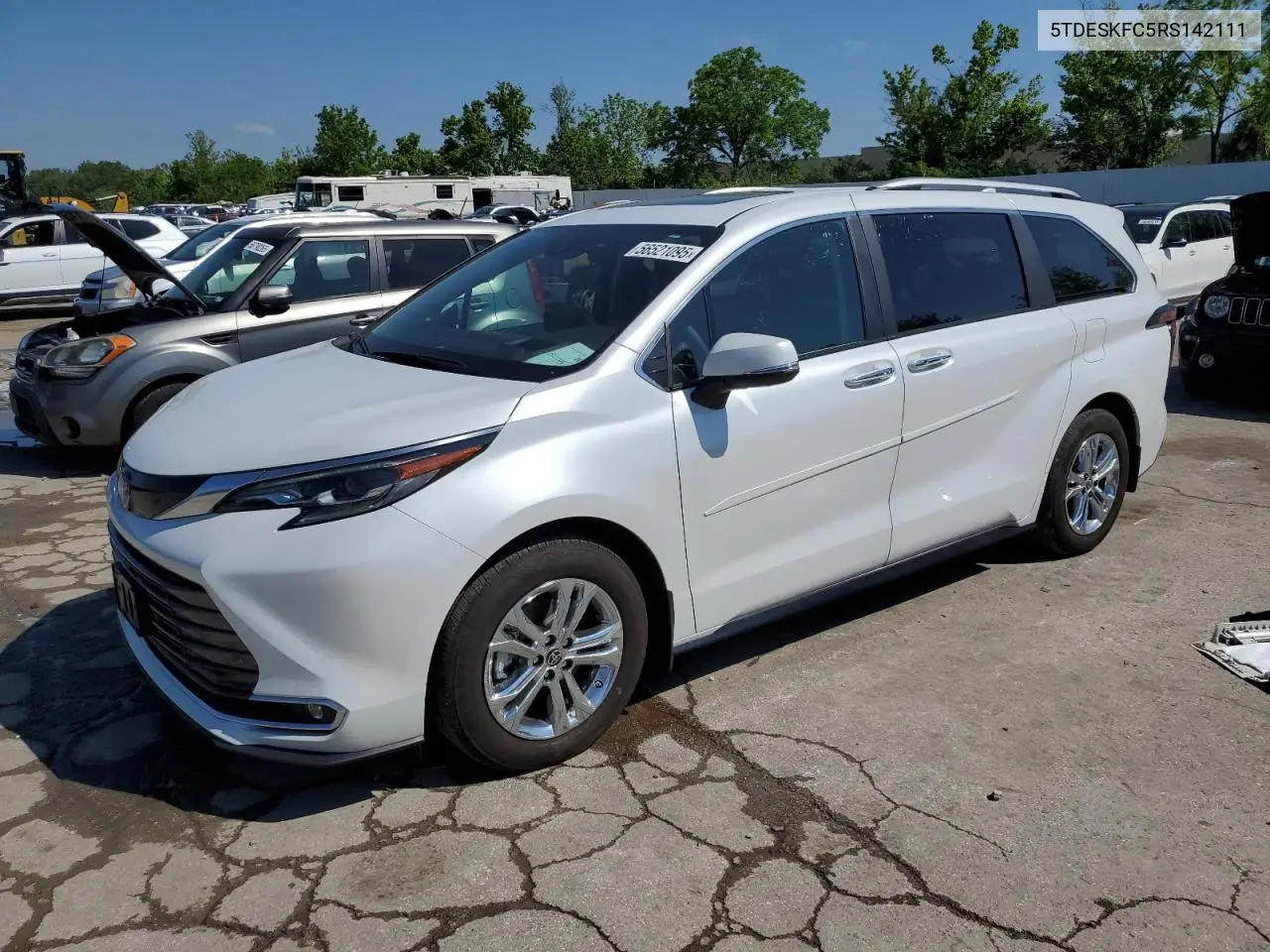 2024 Toyota Sienna Limited VIN: 5TDESKFC5RS142111 Lot: 56521095