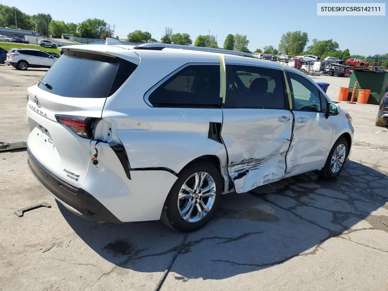 2024 Toyota Sienna Limited VIN: 5TDESKFC5RS142111 Lot: 56521095
