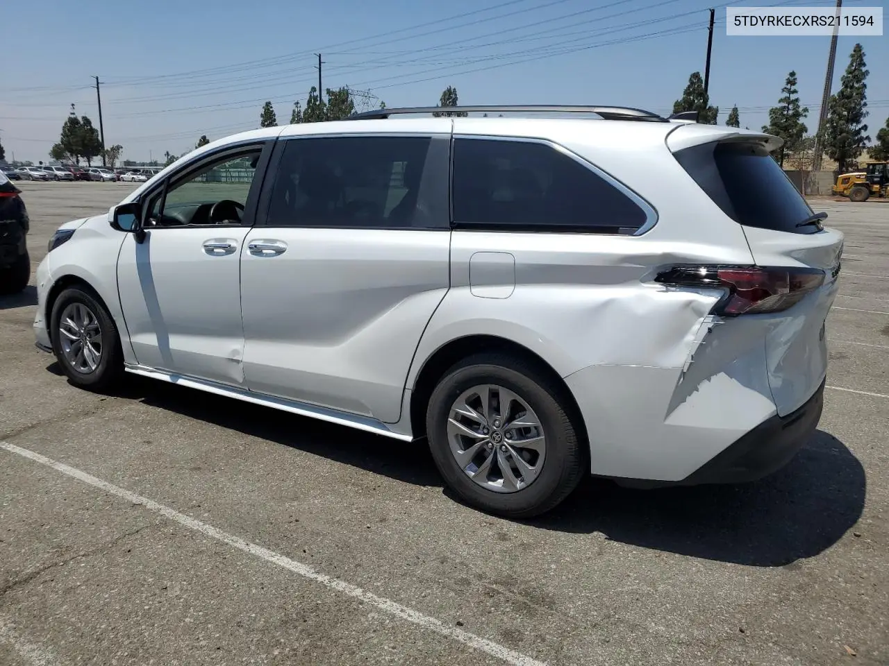 2024 Toyota Sienna Xle VIN: 5TDYRKECXRS211594 Lot: 61177835