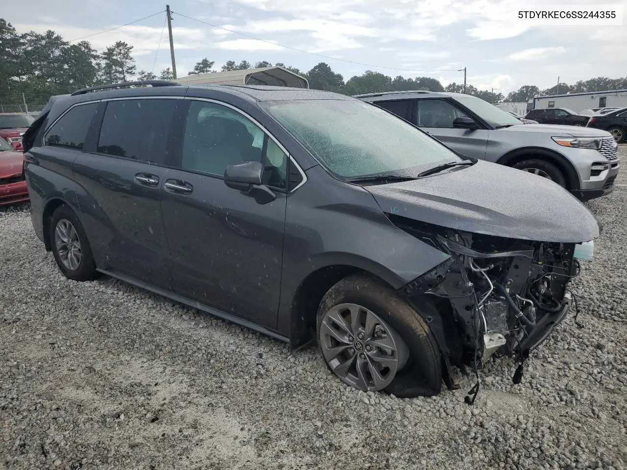 2025 Toyota Sienna Xle VIN: 5TDYRKEC6SS244355 Lot: 63050705