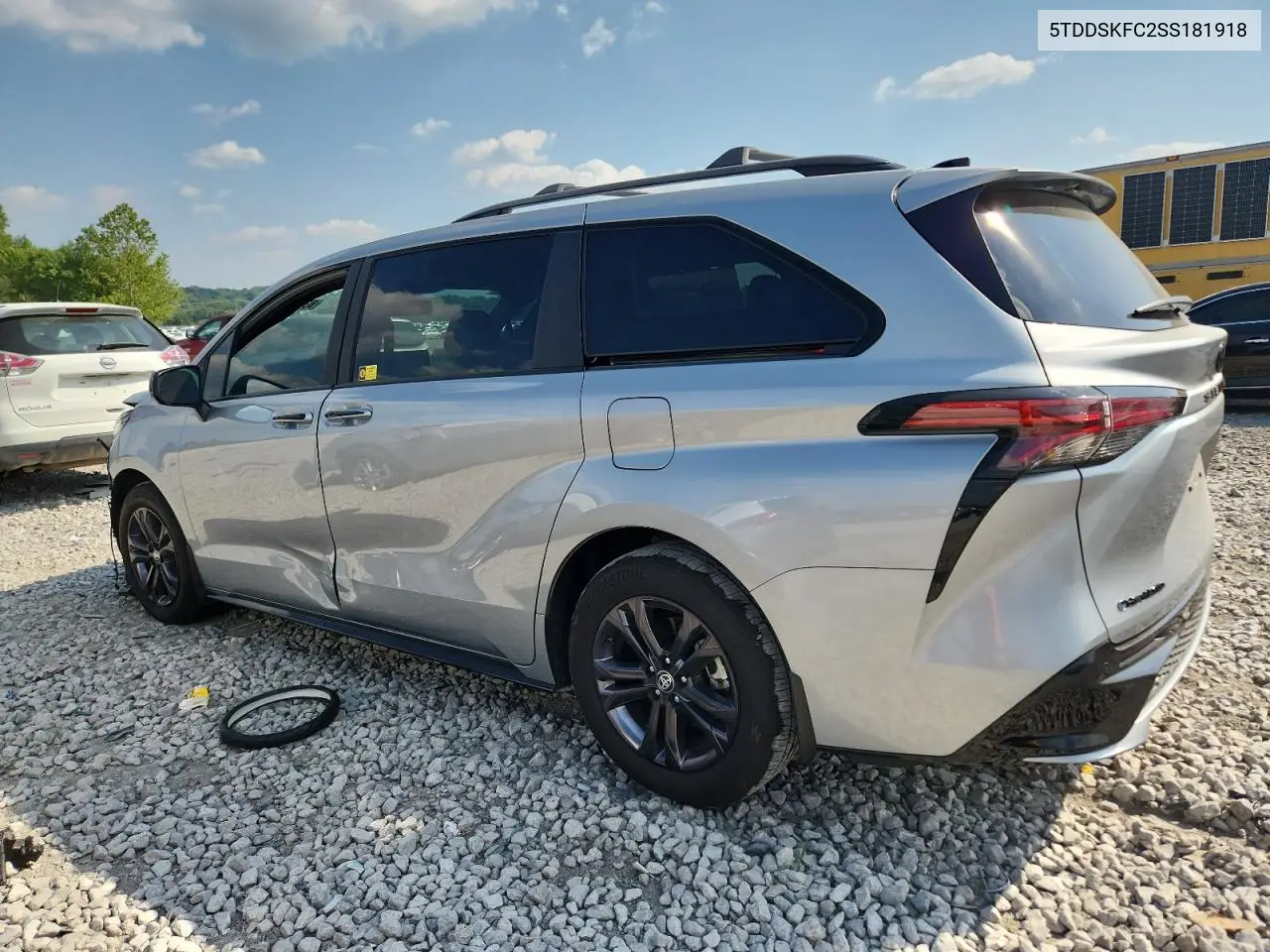 2025 Toyota Sienna Xse VIN: 5TDDSKFC2SS181918 Lot: 63647505