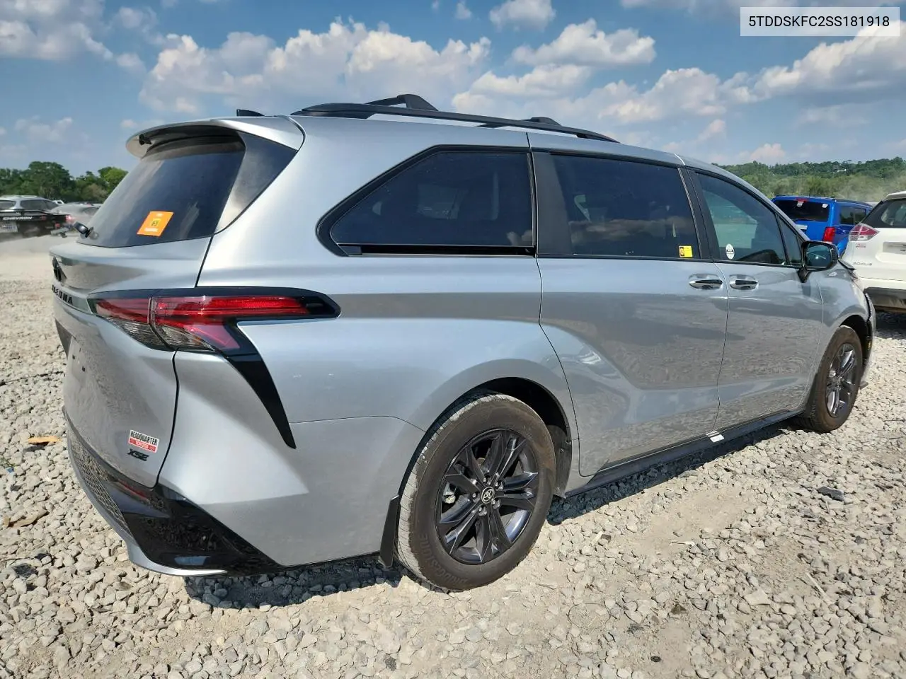 2025 Toyota Sienna Xse VIN: 5TDDSKFC2SS181918 Lot: 63647505