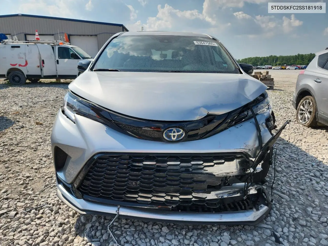 2025 Toyota Sienna Xse VIN: 5TDDSKFC2SS181918 Lot: 63647505