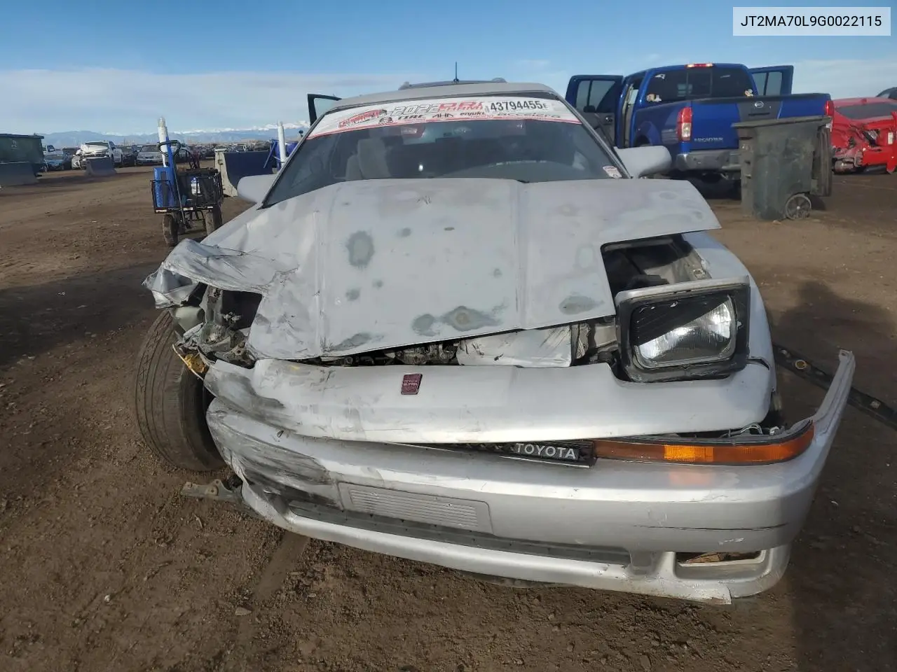 1986 Toyota Supra VIN: JT2MA70L9G0022115 Lot: 43794455