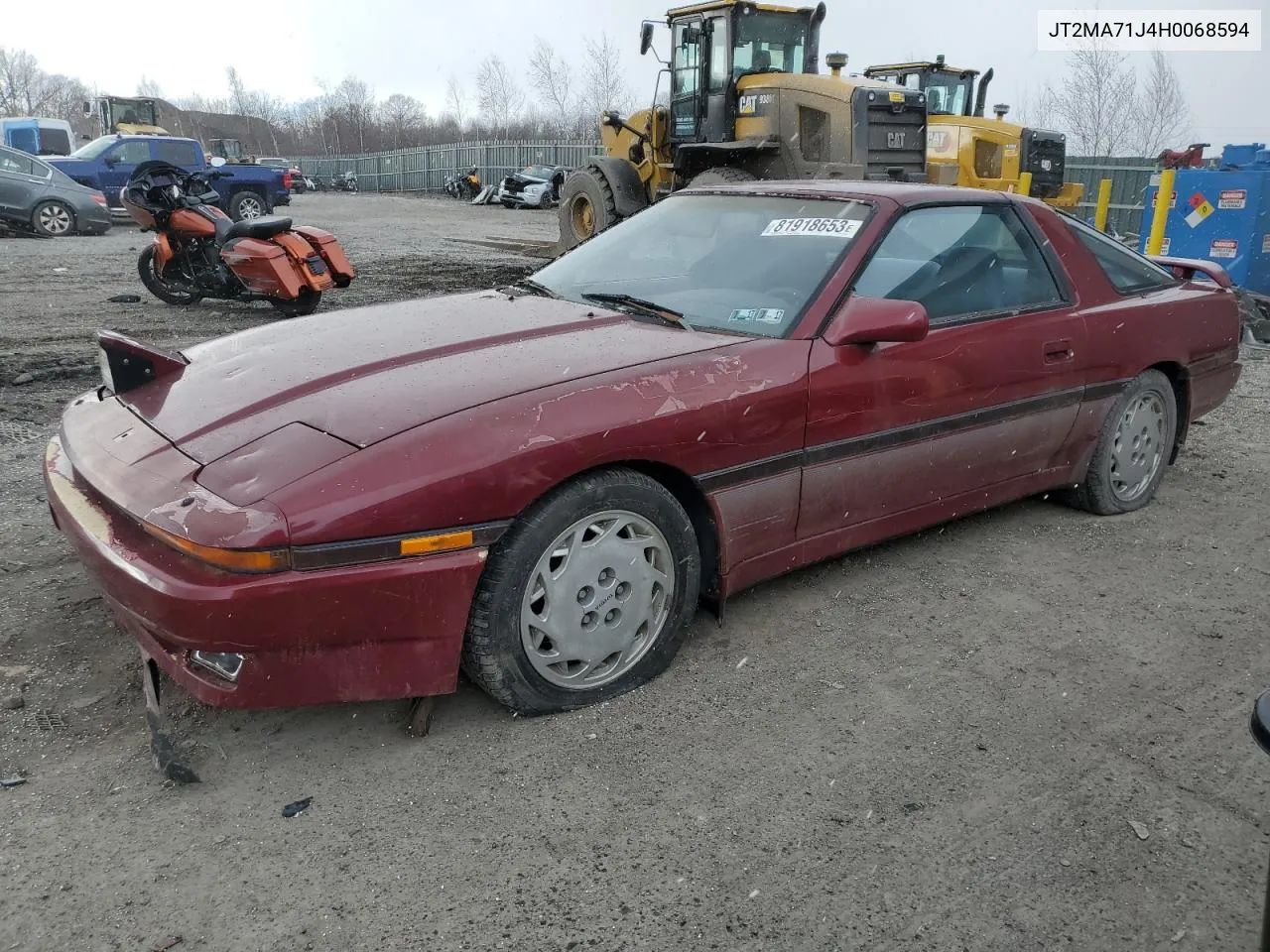 1987 Toyota Supra Sport Roof VIN: JT2MA71J4H0068594 Lot: 81918653