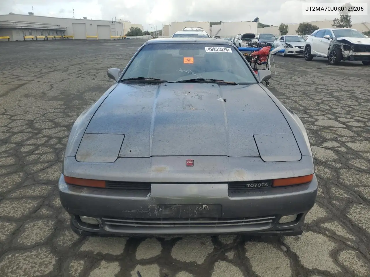1989 Toyota Supra Sport Roof VIN: JT2MA70J0K0129206 Lot: 49935025