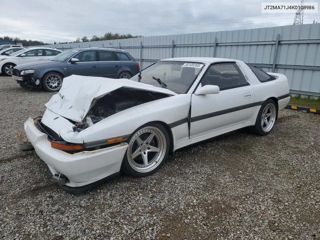 1989 Toyota Supra Sport Roof VIN: JT2MA71J4K0108986 Lot: 50100265
