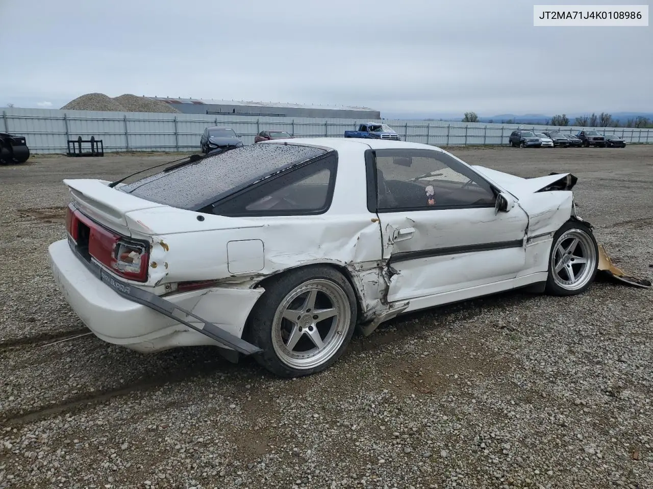 1989 Toyota Supra Sport Roof VIN: JT2MA71J4K0108986 Lot: 50100265