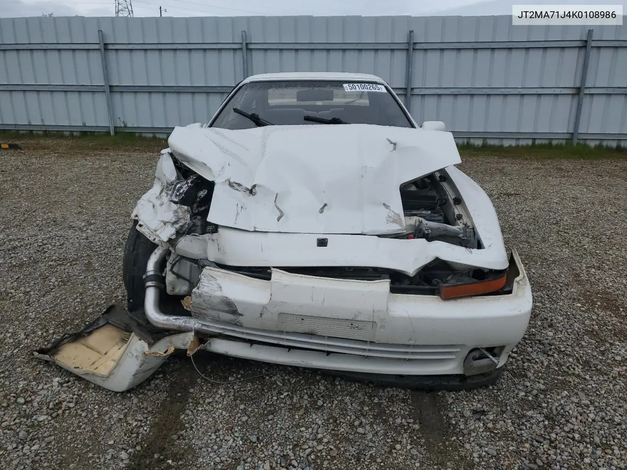 1989 Toyota Supra Sport Roof VIN: JT2MA71J4K0108986 Lot: 50100265